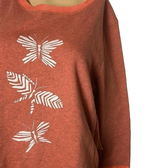 Habitat Escape NWT women M & XL sweater,pullover,oversized,cozy,butterflies EC - Picture 12 of 13